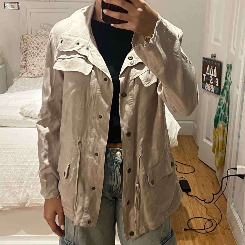 Hayden Beige Cargo Jacket